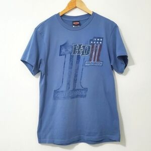 Harley-Davidson Yorktown VA Doublesided Graphic Blue T-Shirt Men's Medium